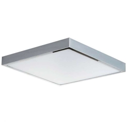 Φωτιστικό Οροφής - Πλαφονιέρα Domo LED-DOMO-Q24 24W Led 24x24x2,4cm Chrome Intec Αλουμίνιο,Ακρυλικό