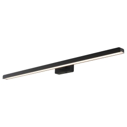 Φωτιστικό Τοίχου - Απλίκα Lancer LED-W-LANCER NERO 17W Led 75x9x4cm Black Intec Αλουμίνιο