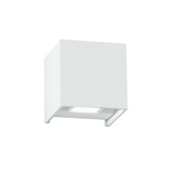 Φωτιστικό Τοίχου - Απλίκα Alfa LED-W-ALFA-10M BCO 2x5W Led 4000K 10x10x10cm White Intec