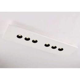 Φωτιστικό Οροφής - Πλαφονιέρα Xico LED-XICO-70X20 6x3W Led 70x20x4,7cm White Intec Γύψος