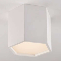Φωτιστικό Οροφής - Πλαφονιέρα Vortex LED-VORTEX-PL1 12W Led 20x17,3x15cm White Intec Γύψος