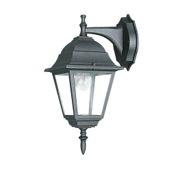 Φωτιστικό Τοίχου - Απλίκα Down Roma LANT-ROMA/AP1B 1xE27 60W 19,5x14,6x35cm Black Intec