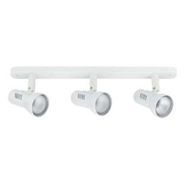 Φωτιστικό Οροφής - Σποτ Carrera SPOT-CARRERA-3 Ρυθμιζόμενο 3xE27 40W 46x12cm White Intec Metal