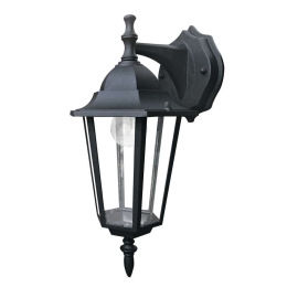 Φωτιστικό Τοίχου - Απλίκα Down Milano LANT-MILANO/AP1B 1xE27 60W 20,8x17x36cm Black Intec