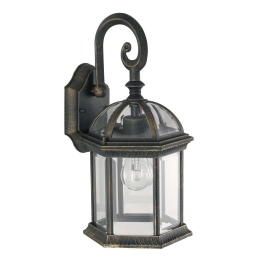Φωτιστικό Τοίχου - Απλίκα Gaeta LANT-GAETA-AP1 1xE27 60W 20,5x39x39cm Black-Gold Intec