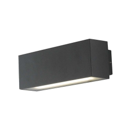 Φωτιστικό Τοίχου - Απλίκα Agera LED-W-AGERA-180 2x8W Led 18x7x6,5cm Black Intec