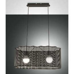 Φωτιστικό Οροφής Glicine 3581-45-101 2xE27 60W 70x30x200cm Black  La Mia Luce
