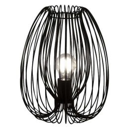 Φωτιστικό Επιτραπέζιο Camp 3677-30-101 1xE27 40W Φ25cm 31cm Black La Mia Luce