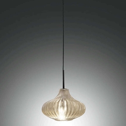Φωτιστικό Οροφής Budelli 3723-40-167 1xE27 40W Φ26cm 200cm Champagne La Mia Luce