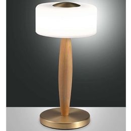 Φωτιστικό Επιτραπέζιο Elea 3761-30-119 Φ15x29cm Dim Led 860lm 8W Brass Fabas Luce
