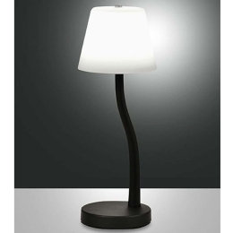 Φωτιστικό Επιτραπέζιο Ibla 3703-30-101 Φ12x32,5cm Dim Led 750lm 9W Black Fabas Luce