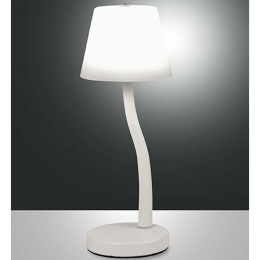 Φωτιστικό Επιτραπέζιο Ibla 3703-30-102 Φ12x32,5cm Dim Led 750lm 9W White Fabas Luce