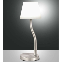 Φωτιστικό Επιτραπέζιο Ibla 3703-30-178 Φ12x32,5cm Dim Led 750lm 9W Nickel Fabas Luce