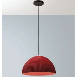 Φωτιστικό Οροφής Carola 3757-40-133 Φ36x19,7cm 1xE27 10W Bordo Fabas Luce