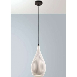 Φωτιστικό Οροφής Lisa 3759-40-102 Φ17,5x32cm 1xE27 10W White Fabas Luce