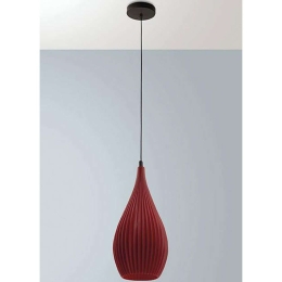 Φωτιστικό Οροφής Lisa 3759-40-133 Φ17,5x32cm 1xE27 10W Bordo Fabas Luce