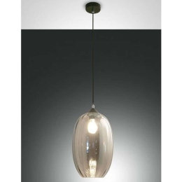 Φωτιστικό Οροφής Smart Infinity 3519-45-126-01 Φ25x36cm 1xE27 60W Grey Fabas Luce