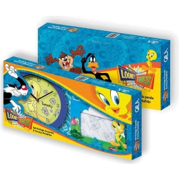 Ρολόι Τοίχου & Κορνίζα (Σετ 2Τμχ) Tweety H239 Multi Ango Πλαστικό