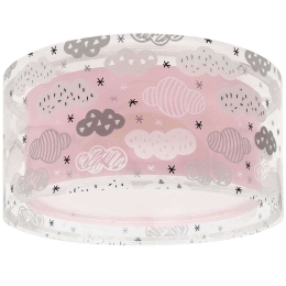 Φωτιστικό Οροφής-Πλαφονιέρα Clouds 41416 S 33x16,5cm 2xE27 Pink Ango