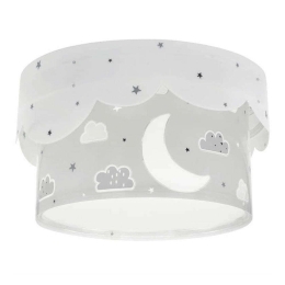 Φωτιστικό Οροφής-Πλαφονιέρα Moon 61236 E 33x18,5cm 2xE27 Grey Ango