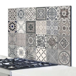 Πάνελ Εστίας Grey Azulejos 86210 72x48x0,3cm Multi Ango