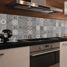 Αυτοκόλλητο Κάλυμμα Προστασίας Τοίχου Ancient Azulejos 67601 240x60x0,05cm Multi Ango Pet