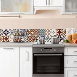 Μπορντούρα -Κάλυμμα Προστασίας Τοίχου Red Tiles 67114 195x23,5x0,05cm Multi Ango