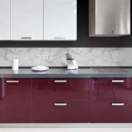 Μπορντούρα -Κάλυμμα Προστασίας Τοίχου White Marble 67118 195x23,5x0,05cm White-Grey Ango