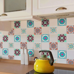 Αυτοκόλλητα Πλακάκια Τοίχου Tile Cover Sicily (Σετ 3Τμχ) 31221 20x20x0,05cm Multi Ango Pet