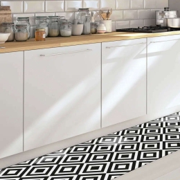 Διάδρομος Βινυλίου Black & White 83123 Black-White Ango 50X180 Βινύλιο