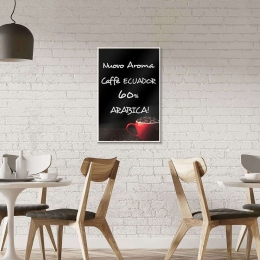 Μαυροπίνακας Coffee 71002 49x1,3x73cm Multi Ango Plexiglass