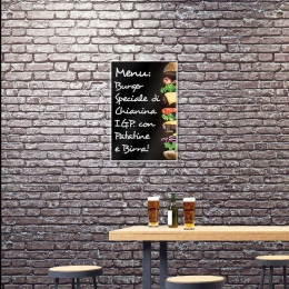 Μαυροπίνακας Hamburger 71004 49x1,3x73cm Multi Ango Plexiglass
