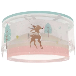 Φωτιστικό Οροφής-Πλαφονιέρα Loving Deer 61276 Φ33x16,5cm Multi Ango