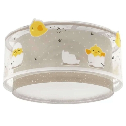 Φωτιστικό Οροφής - Πλαφονιέρα Baby Chick 76876 33x16,5cm 2xE27 15W Multi Ango