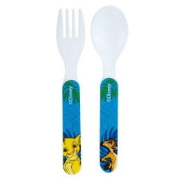 Κουτάλι Και Πιρούνι Παιδικά Lion King Disney (Σετ 2τμχ) 006284 White-Blue Ango 2 τμχ ABS