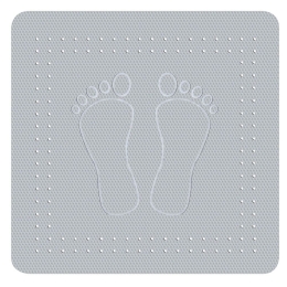 Αντιολισθητικό Ντουζιέρας Foot 4388 Grey Kleine Wolke 55Χ55 Καουτσούκ