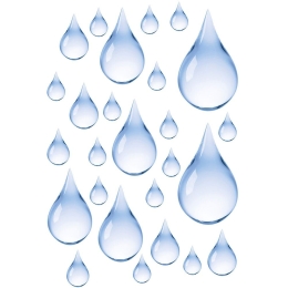 Διακοσμητικά Αυτοκόλλητα Blubb 1908 23x34cm Water Blue Kleine Wolke Πλαστικό