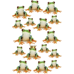 Διακοσμητικά Αυτοκόλλητα Frogs 1909 23x34cm Green Kleine Wolke Πλαστικό
