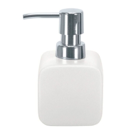 Δοχείο Κρεμοσάπουνου Cubic 5066 White Kleine Wolke Πηλός