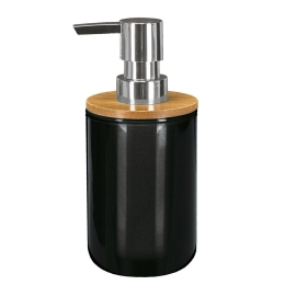 Δοχείο Κρεμοσάπουνου Timber 5877 Black Kleine Wolke Bamboo