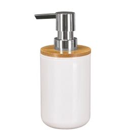 Δοχείο Κρεμοσάπουνου Timber 5877 White Kleine Wolke Bamboo