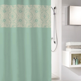 Κουρτίνα Μπάνιου Lotus 5944 Mint Kleine Wolke 180Πx200Υ 180x200cm Πολυέστερ