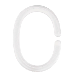 Κρίκοι Κουρτίνας Μπάνιου Duschvorhangringe 0268 12pcs White Kleine Wolke Πλαστικό