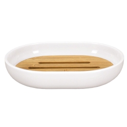 Σαπουνοθήκη Timber 5877 White Kleine Wolke Bamboo
