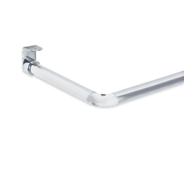 Βραχίονας Μπάνιου Γωνιακός Οροφής 90Χ90 Νο 1271 Chrome Grekon 90X90cm Αλουμίνιο