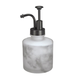 Δοχείο Κρεμοσάπουνου Marmor 8033 8,4x17cm Anthracite Kleine Wolke Γυαλί