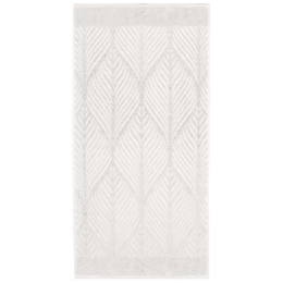 Πετσέτα Leaf 3027 SnowWhite Kleine Wolke Προσώπου 50x100cm 100% Βαμβάκι