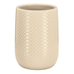 Ποτήρι Μπάνιου Dotty 8030 8x11cm Sandbeige Kleine Wolke Πηλός