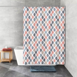 Κουρτίνα Μπάνιου Breeze Multicolor Kleine Wolke 180Πx200Υ Πολυέστερ