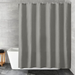Κουρτίνα Μπάνιου Cotti Anthracite Kleine Wolke 180Πx200Υ Βαμβάκι-Πολυέστερ